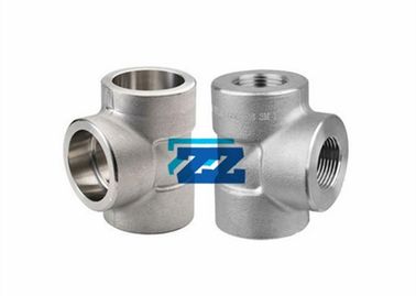 Equal BSP 2 " 9000LB Forged Pipe Fittings ASTM A182 F304 Tee For Shipyard