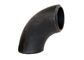 Carbon Steel Butt Weld Pipe Fittings Black Color High Strength Round Shape