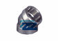 45 Degree 3 / 4 " Class 3000 Npt Pipe Fittings , SS 316 Stainless Steel Street Elbow