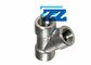 Socket Weld Lateral Tee Pipe Fitting , 3 / 8 " ASTM A182 F91 Steel Pipe Fittings