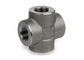 Cross NPT 3" 3000LB Forged Pipe Fittings Metric Thread Anti Rust Oil Surface